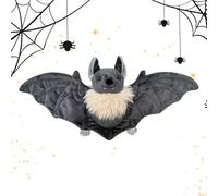 Bat Stuffed Animal, Realistic Wing Toys Decorations, Soft Plush Animal Toy, Adorable Flying Bat Plush for Fall Bedroom, Home Desktop, Boys, Girls, Birthday, Collectors, 17.72x3.15x8.66 inches
