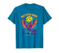 Bat to The Bone Retro Halloween Bat Artwork T-Shirt