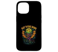Bat to The Bone Scary Flying Bat Halloween Design Coque pour iPhone 15