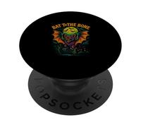 Bat to The Bone Scary Flying Bat Halloween Design PopSockets PopGrip Adhésif
