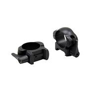 BAT VISION | Anneaux amovibles en acier 25,5 mm à dégagement rapide avec réglage de 2 vis pour rail Weaver - Picatinny | (Haute - Hauteur 12,5 mm)