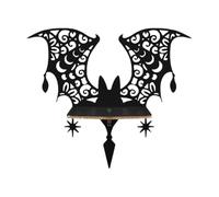 Bat Wall Shelf - Boxwood Storage Rack 35x31.5cm | Floating Display Ledge | Wall Mounted Bat Shelf - Wood Storage Organizer 35x31.5cm | Ornate Display Rack | Space Saving Holder For Bedroom Living Room
