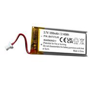 BAT00014 Batterie de Rechange 850 mAh pour Cardo Packtalk Edge, Packtalk Custom, Packtalk Neo, Packtalk Edgephones, Packtalk Pro Système de Communication Scala Rider Packtalk Batteries