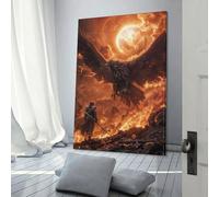 Bataille ardente avec Phoenix, affiches et impressions pour la maison, la chambre, les toilettes, la salle de bain, décoration murale, art mural, toile, couple d'anniversaire célébrant, 20 x 30 cm