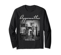 Bataille d'Appomattox Grant & Lee Civil War Manche Longue