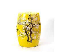 Bataille de céramique, Nouveau tabouret de tambour de maison chinoise, tabouret en céramique de salon tabouret rond de jardin, tambour, Vintage, for chambre à coucher, salon, jardin(Lemon Yellow)