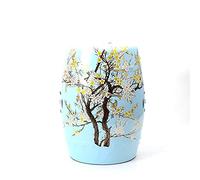 Bataille de céramique, Nouveau tabouret de tambour de maison chinoise, tabouret en céramique de salon tabouret rond de jardin, tambour, Vintage, for chambre à coucher, salon, jardin(Light Blue)