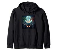 Bataille de Dragon épique sous la Pleine Lune Fantasy Art Sweat à Capuche