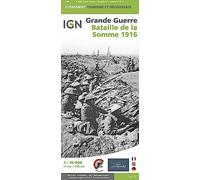 Collectif (IGN) - Bataille de la Somme 1916 - 1/75 000ème - Broché