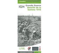 Bataille de la somme 1916 Echelle 1:75 000 - Collectif - Ign Institut Geographique National - broché - Atlas / carte