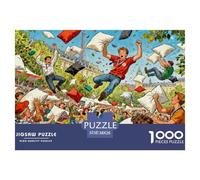 Bataille Internationale de Coussins Puzzle en Bois Imperméable DIY Puzzles De 1000 Pièces pour Adultes Défi Et Casse-tête Jeux Éducatifs