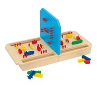 Small Foot Navires coulés en bois, avec éléments de jeu enfichables, jeu de stratégie pour petits et grands, à partir de 6 ans, 3457 personnes, rouge