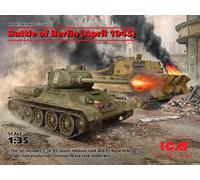 Bataille Of Berlin (April 1945) (t-34-85, King Tiger Tank ) 1:3 5 Plastic Model