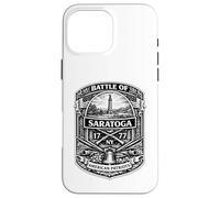Bataille Saratoga New York NY Révolution américaine Histoire des États-Unis Coque pour iPhone 16 Pro Max