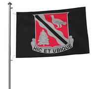 Bataillon Du Génie De L'Armée Américaine 588E Dui Colorée Drapeaux De Jardin Durable Drapeau De Jardin Décoration Pour Intérieure Extérieure Balcon 90X150Cm