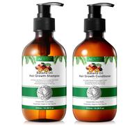 Batana Oil Ensemble shampoing et après-shampoing clarifiant pour cheveux clairsemés, shampoing et après-shampoing pour cheveux plus longs, plus épais et plus denses, sans danger pour les hommes et les