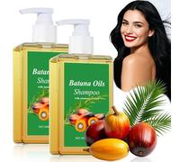 Batana Oil Shampoo, Shampoing Batana oil Cheveux Pousse Crepus 100ml, Lisse les Cheveux (2 Pièces)