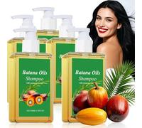 Batana Oil Shampoo, Shampoing Batana oil Cheveux Pousse Crepus 100ml, Lisse les Cheveux (5 Pièces)