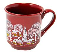 Batania WeVe Tasse à vin chaud en céramique avec anse Rouge bordeaux 200 ml