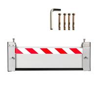 Batardeau Anti-Inondation pour Porte de Garage - Barrière Aluminium Réutilisable avec Plaque de Rétention et Long Joint(Interior,123 * 20cm)