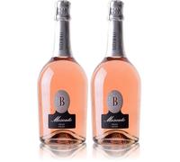 Batasiolo Moscato Spumante Rose, Vin Mousseux, Rose, Doux, Charmat Martinotti (Lot de 2)