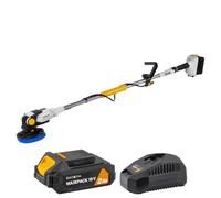 Batavia 18V Twin Brush - Brosse électrique sans Fil Brushless, Étanche IPX7 - Système de Brosses contrarotatives, Tête réglable - avec Batterie 2.0Ah et Chargeur - Plateforme de Batterie Maxxpack