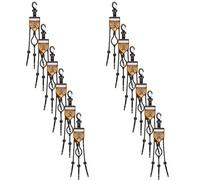 BatBob Pro - The Dugout Organizer - pour baseball et softball pour contenir des battes, des casques et des gants (lot de 12, noir)