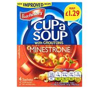 Batchelors Lot de 4 tasses à soupe avec croutons Minestrone PMP 94 g