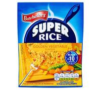 Batchelors Super Rice Plat prêt à faible teneur en matières grasses saveur végétale dorée, 90 g (1 pièce)