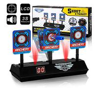 BatdTech Cible pour Nerf, Cible de Scores avec Sonore et Réinitialisation Automatique, Jouet de tir pour Nerf N-Strike Elite/Mega/Rival Series Cadeau pour Les garçons