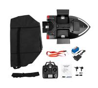 Bateau à appât avec GPS RC - Télécommande - 500 m - 2 kg - 2,4 GHz - Bateau à appât avec batterie 12000 mAh (4 heures d'autonomie) + chargeur + sac de transport - Bateau de pêche - 3 boîtes à appâts