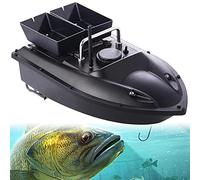 Bateau à Appats de Pêche, 500M Telecommande Bateau Amorceur Bateaux de Peche, Grande Capacité 5200Mah Batterie, Transport 1.5Kg Leurre de Pêche, Bateaux Peche avec Feu de Navigation LED 5200mAh