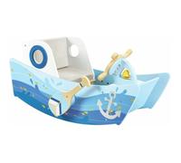 HaPe Bateau à bascule E1214 Bleu Intérieur 12 mois et plus