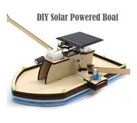 Bateau à moteur solaire DIY modèle Robot Bateau Bateau Puzzle jouet éducatif Kit Kid G