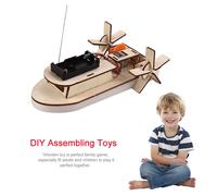 Bateau À Pagaie Pour Enfant, Modèle D'assemblage, Télécommande, Jouets Éducatifs, Kits De Matériel, Jouets Éducatifs, Bricolage, Nouveauté 2021