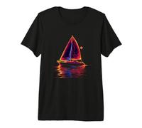 Bateau à quille de Capitaine à Voile à l'ancienne T-Shirt Haut de Gamme