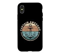 Bateau à Voile Amusant Captain Awesome Coque pour iPhone X/XS