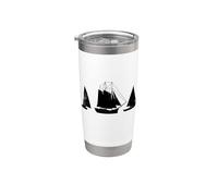Bateau à voile Croquis Capitaine Navigation Gobelet isotherme en acier inoxydable double paroi