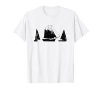 Bateau à Voile Croquis Capitaine Navigation T-Shirt