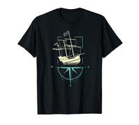 Bateau à voile I Boussole de bateau I Marin I Nautique T-Shirt