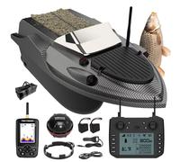 Bateau amorceur GPS echosondeur avec sondeur de pêche + Dual GPS BeiDou, 800 m portée,180 waypoints,largage 3 kg,livraison appâts,pose hameçon,traction filet,kit complet performant pour la pêche