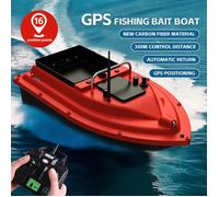 Bateau Amorceur Télécommandé de Pêche avec GPS, Bateau d'appât Intelligent Étanche 300m Charge de 2 Kg Croisière a Vitesse Fixe