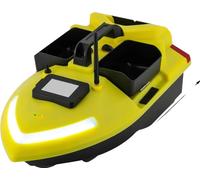 Bateau appât de pêche, batterie lithium 12000mAh, distance de pilotage 500m, capacité du réservoir 2kg, jaune