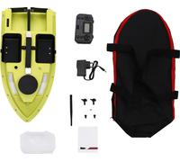 Bateau appât de pêche sans fil, portée de pilotage de 500 m, capacité de charge de 2 kg, jaune