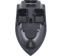 Bateau appât de pêche, télécommande, veilleuses LED, noir