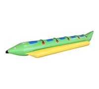 Bateau banane gonflable pour sports nautiques, embarcation flottante remorquable à tube unique avec pompe à air, parfait pour le lac et l'océan