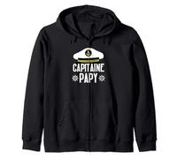 Bateau Cadeau Humour Capitaine Papy Voilier Papa Papi Mer Sweat à Capuche
