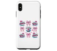 Bateau Capitaine Bateau Fille Coquette nœud Rose Maman Coque pour iPhone XS Max