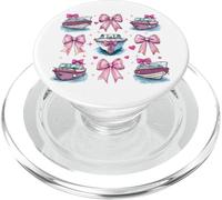 Bateau Capitaine Bateau Fille Coquette nœud Rose Maman PopSockets PopGrip pour MagSafe