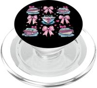 Bateau Capitaine Bateau Fille Coquette nœud Rose Maman PopSockets PopGrip pour MagSafe